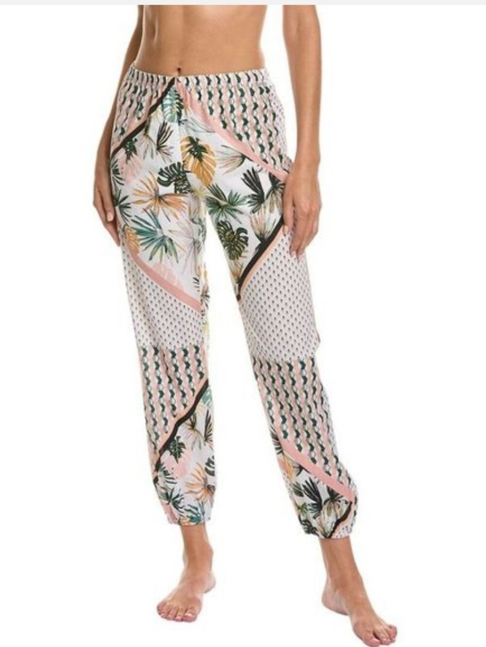 Andine Faviana Pant Patchwork Botanical PJ Bottom Size XS NWT